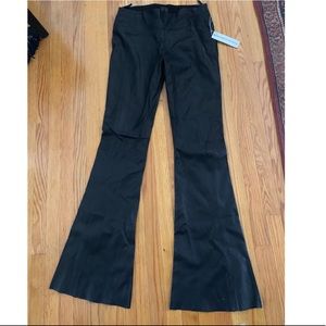 Citizens of humanity black leather flare leggings